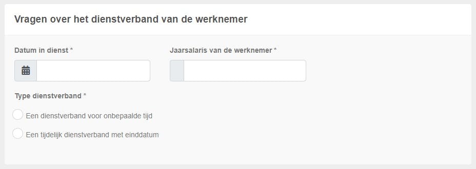 Vragen dienstverband