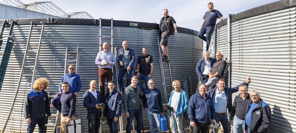 inspecteurs bij watersilo