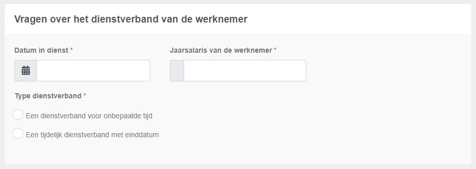 Vragen dienstverband