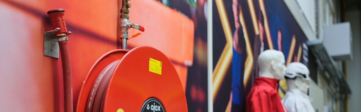 brandblusser in magazijn